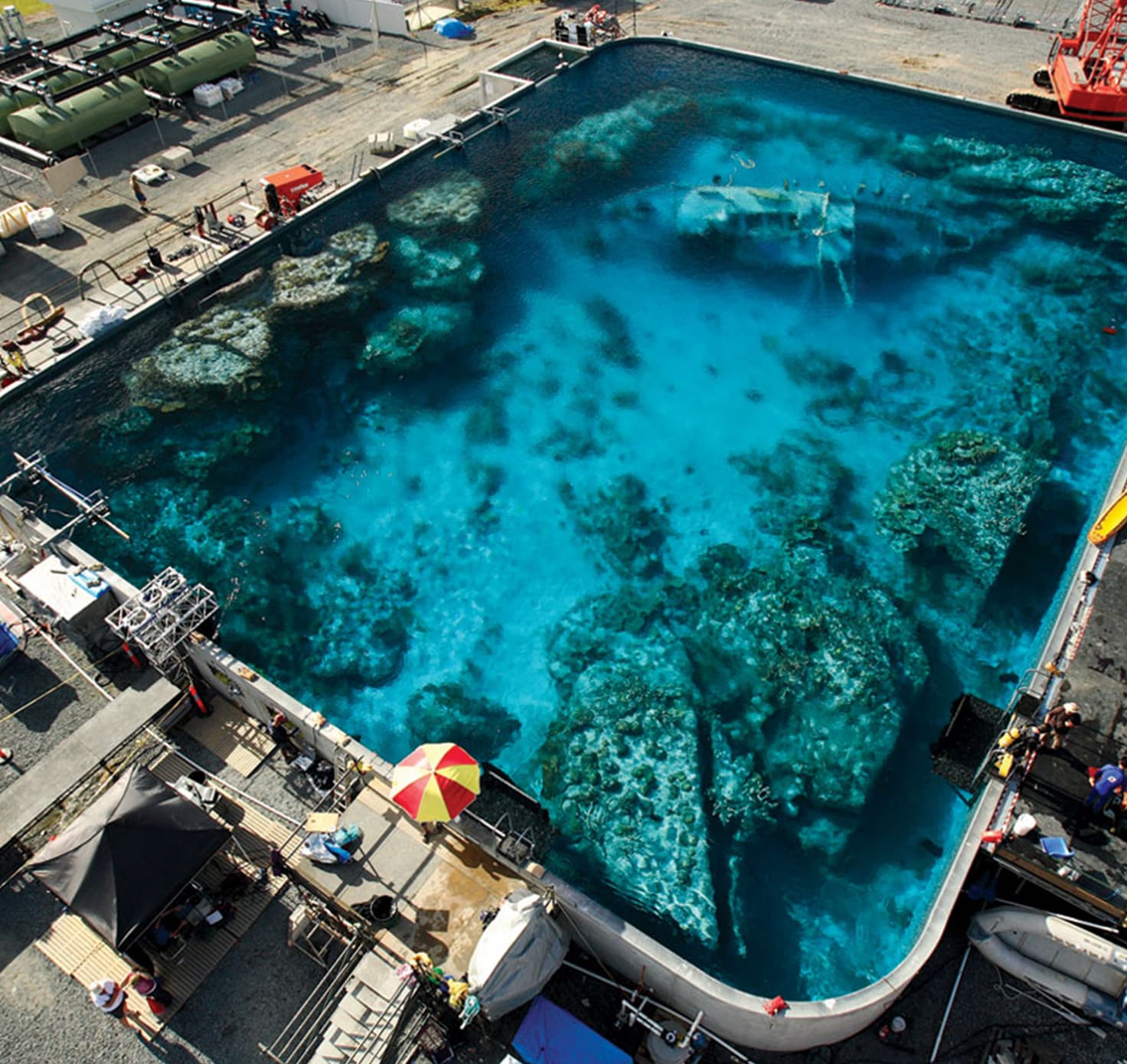 A screen tank at Village Roadshow Studios.
